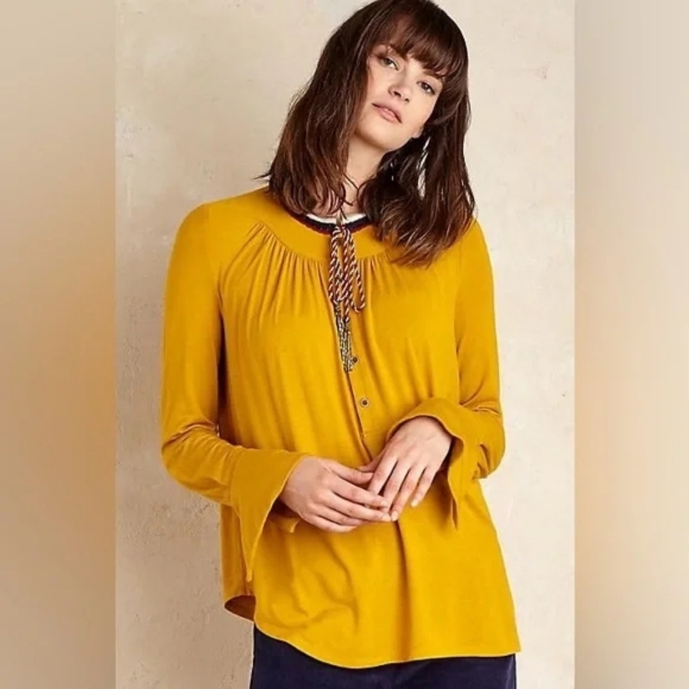 Chic Mustard Blouse for Women